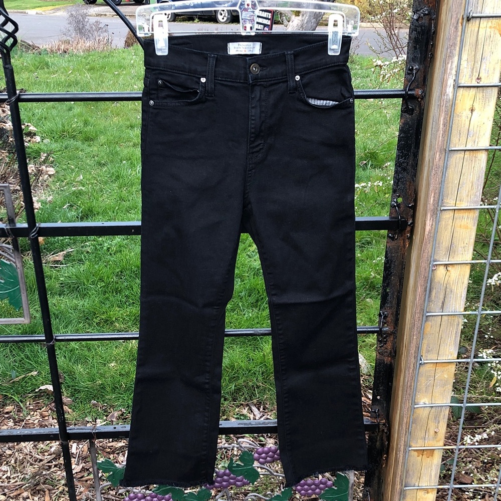 Principle Denim Inovation black cotton blend jeans size 25